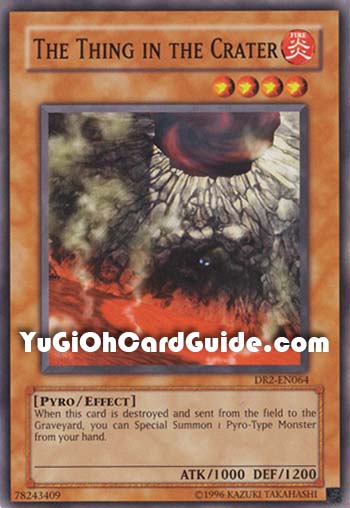 Yu-Gi-Oh Card: The Thing in the Crater