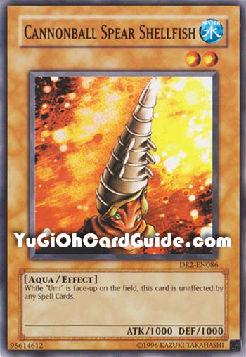 Yu-Gi-Oh Card: Cannonball Spear Shellfish