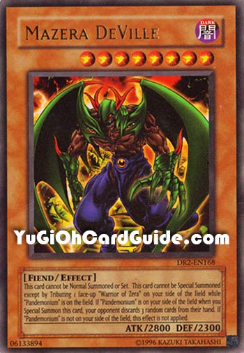 Yu-Gi-Oh Card: Mazera DeVille