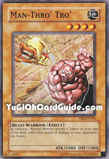 Yu-Gi-Oh Card: Man-Thro' Tro'