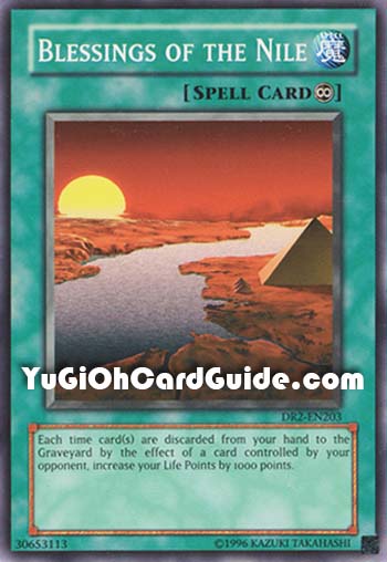 Yu-Gi-Oh Card: Blessings of the Nile