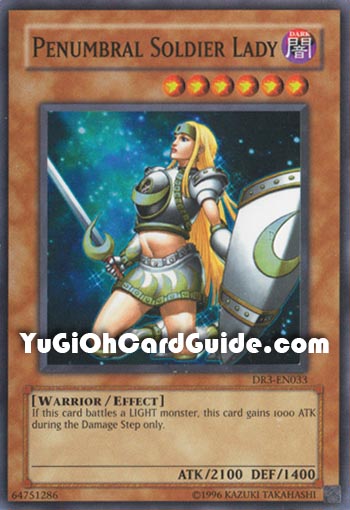 Yu-Gi-Oh Card: Penumbral Soldier Lady