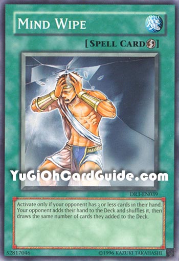 Yu-Gi-Oh Card: Mind Wipe