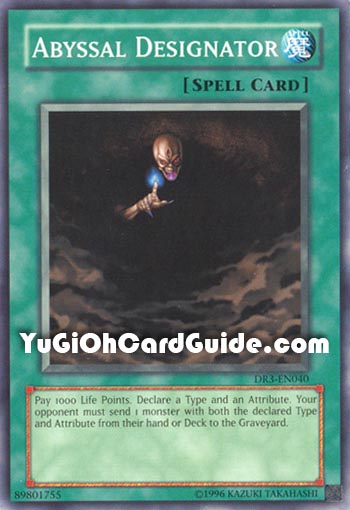 Yu-Gi-Oh Card: Abyssal Designator