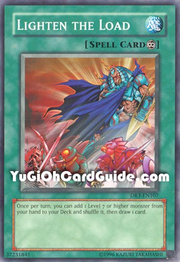 Yu-Gi-Oh Card: Lighten the Load