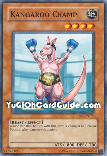 Yu-Gi-Oh Card: Kangaroo Champ