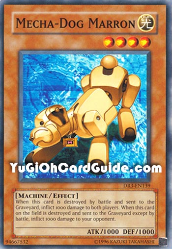 Yu-Gi-Oh Card: Mecha-Dog Marron