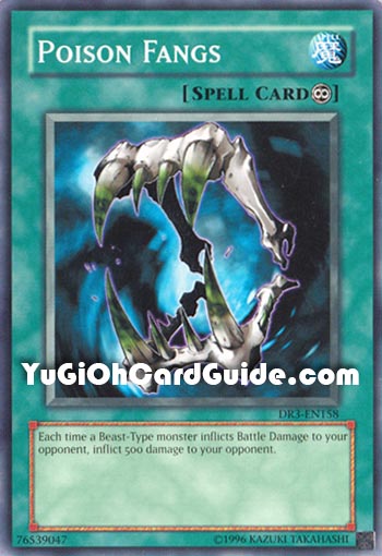 Yu-Gi-Oh Card: Poison Fangs