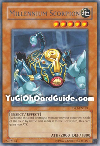 Yu-Gi-Oh Card: Millennium Scorpion