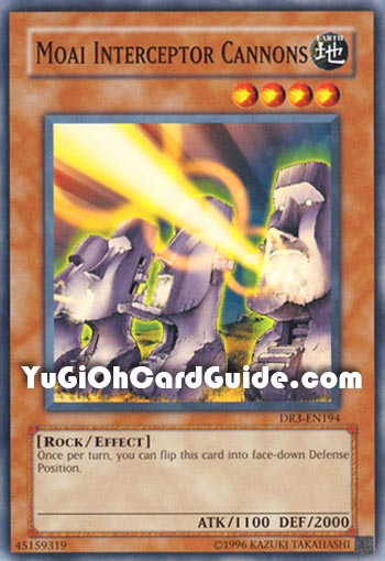 Yu-Gi-Oh Card: Moai Interceptor Cannons