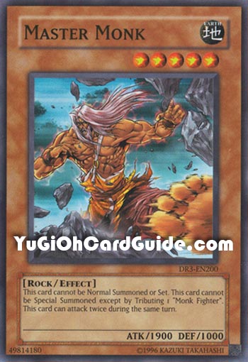 Yu-Gi-Oh Card: Master Monk