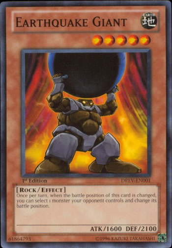 Yu-Gi-Oh Card: Earthquake Giant