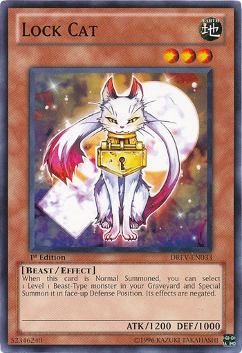 Yu-Gi-Oh Card: Lock Cat