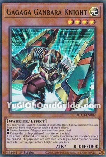 Yu-Gi-Oh Card: Gagaga Ganbara Knight