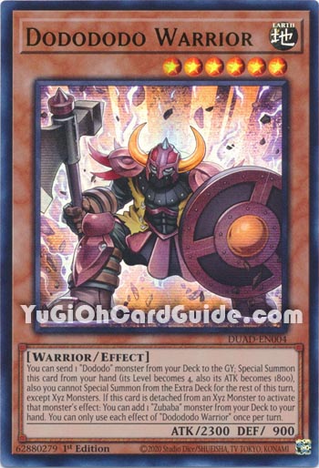Yu-Gi-Oh Card: Dodododo Warrior