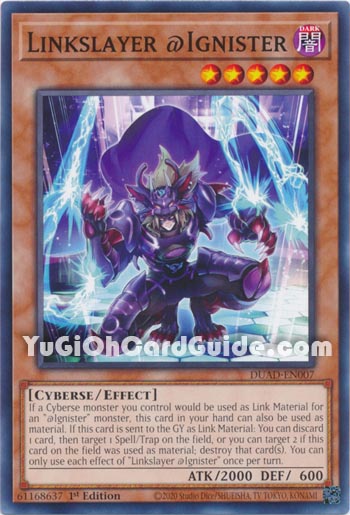 Yu-Gi-Oh Card: Linkslayer @Ignister