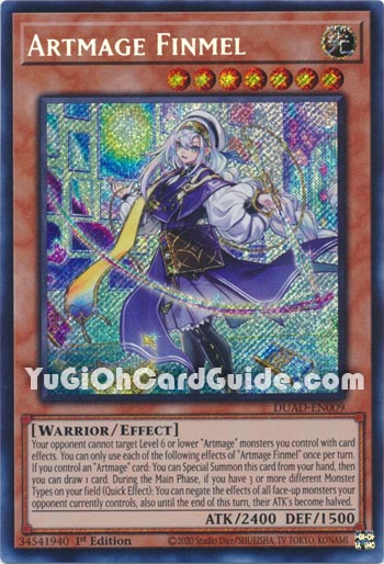 Yu-Gi-Oh Card: Artmage Finmel
