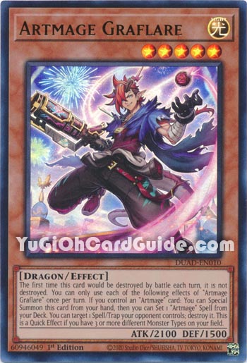 Yu-Gi-Oh Card: Artmage Graflare