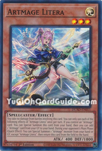 Yu-Gi-Oh Card: Artmage Litera