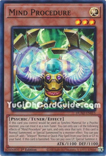 Yu-Gi-Oh Card: Mind Procedure