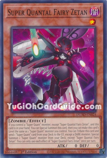 Yu-Gi-Oh Card: Super Quantal Fairy Zetan