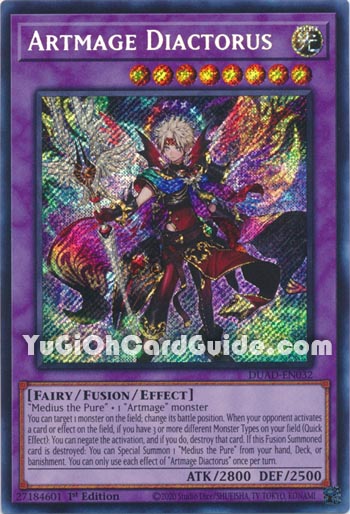 Yu-Gi-Oh Card: Artmage Diactorus