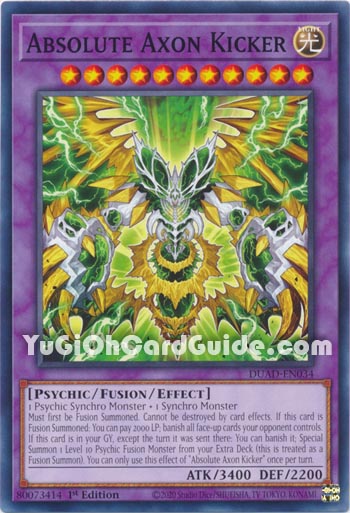 Yu-Gi-Oh Card: Absolute Axon Kicker