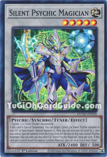 Yu-Gi-Oh Card: Silent Psychic Magician