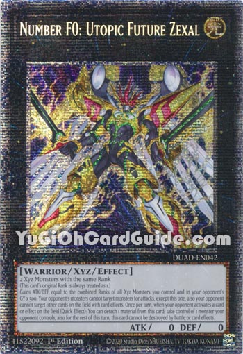 Yu-Gi-Oh Card: Number F0: Utopic Future Zexal