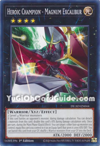 Yu-Gi-Oh Card: Heroic Champion - Magnum Excalibur