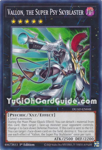Yu-Gi-Oh Card: Vallon, the Super Psy Skyblaster
