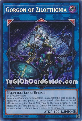 Yu-Gi-Oh Card: Gorgon of Zilofthonia