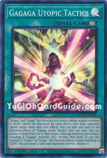 Yu-Gi-Oh Card: Gagaga Utopic Tactics