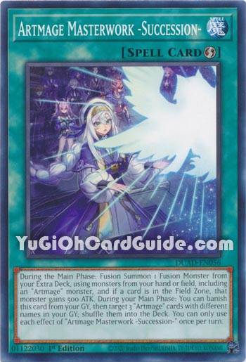 Yu-Gi-Oh Card: Artmage Masterwork -Succession-