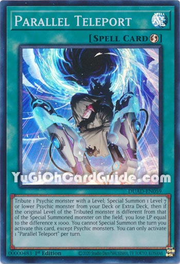 Yu-Gi-Oh Card: Parallel Teleport