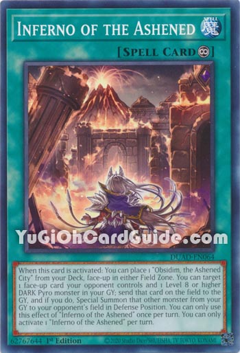 Yu-Gi-Oh Card: Inferno of the Ashened