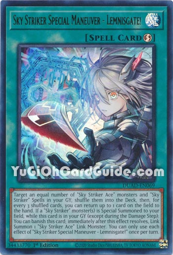 Yu-Gi-Oh Card: Sky Striker Special Maneuver - Lemnisgate!