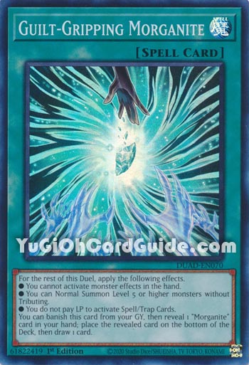 Yu-Gi-Oh Card: Guilt-Gripping Morganite