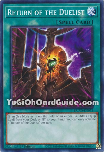 Yu-Gi-Oh Card: Return of the Duelist