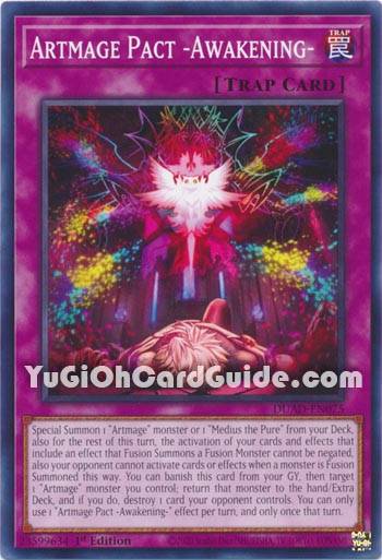 Yu-Gi-Oh Card: Artmage Pact -Awakening-