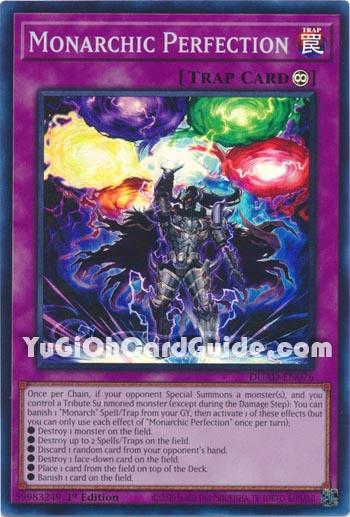 Yu-Gi-Oh Card: Monarchic Perfection