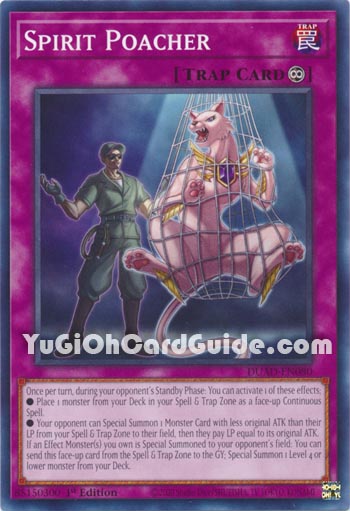Yu-Gi-Oh Card: Spirit Poacher