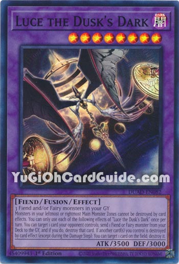 Yu-Gi-Oh Card: Luce the Dusk's Dark