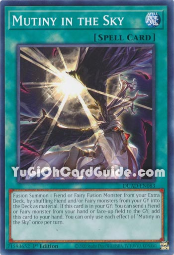 Yu-Gi-Oh Card: Mutiny in the Sky