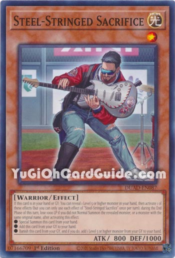 Yu-Gi-Oh Card: Steel-Stringed Sacrifice