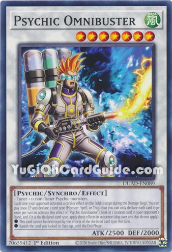 Yu-Gi-Oh Card: Psychic Omnibuster