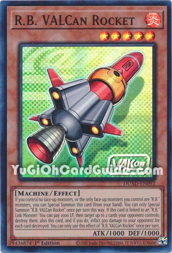 Yu-Gi-Oh Card: R.B. VALCan Rocket