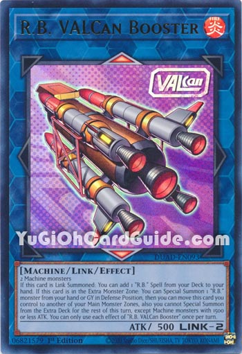 Yu-Gi-Oh Card: R.B. VALCan Booster