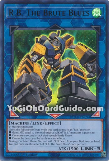 Yu-Gi-Oh Card: R.B. The Brute Blues