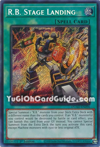 Yu-Gi-Oh Card: R.B. Stage Landing